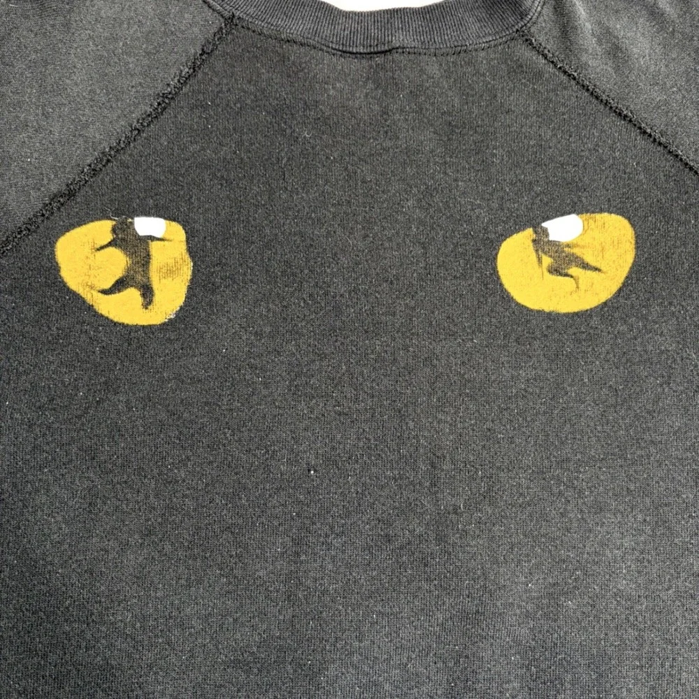 Cats Musical Mens L‎ Black Sweatshirt Vintage 80s Tultex Maximum Sweats USA Made - Picture 4 of 10